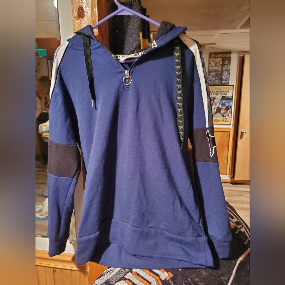 VS Pink quarter zip hoodie